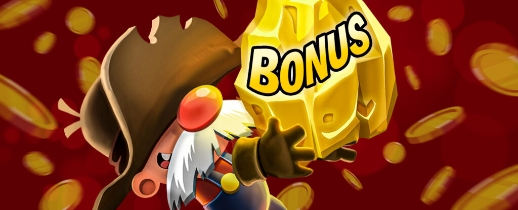 Gus from Gold Rush Gus carries a high Bonus golden prize.