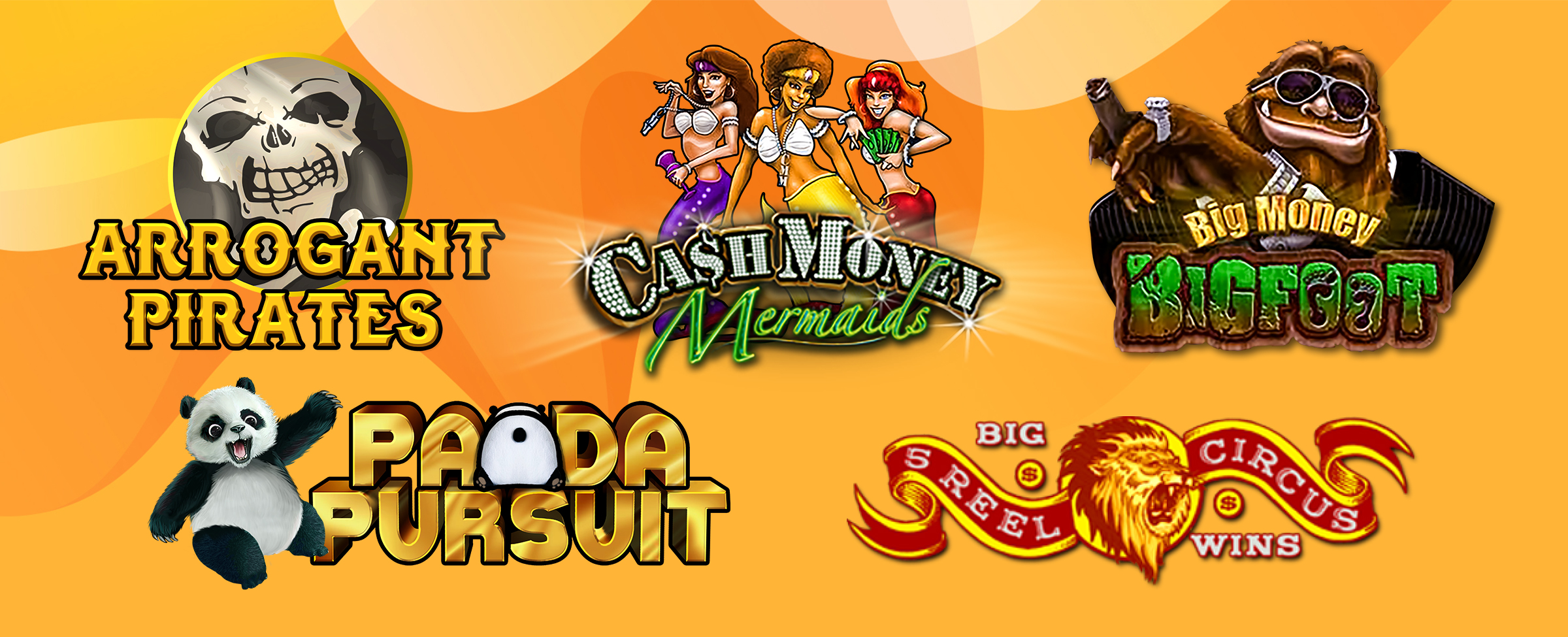 Take in the excitement on offer with Cash Mermaids, Panda Pursuit, Arrogant Pirates and more.