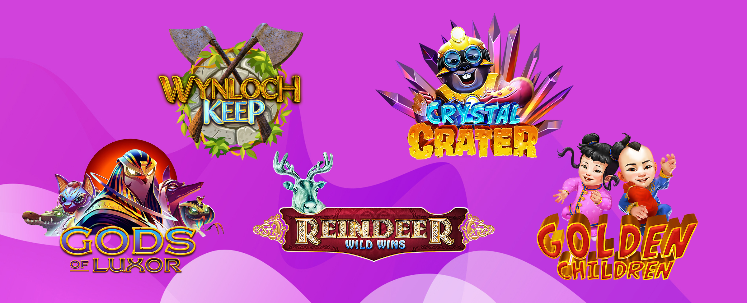 Let's explore top slots such as Crystal Crater, Golden Children, Reindeer Wild Wins and more.