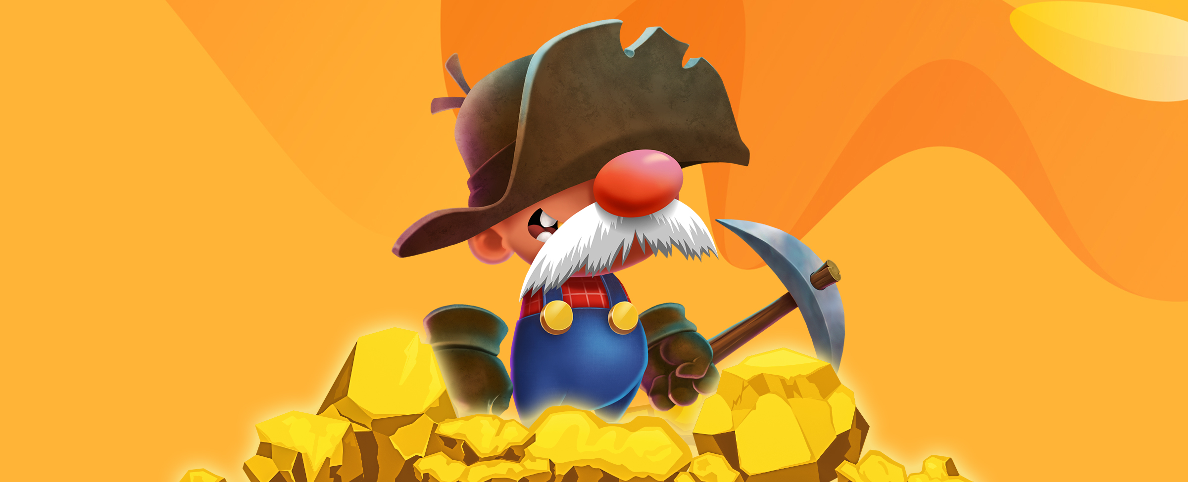 Hold onto your handrail, because you’re in for a ride with Gus – the most loveable character of them all! Dig through the payload when you play Gold Rush Gus.