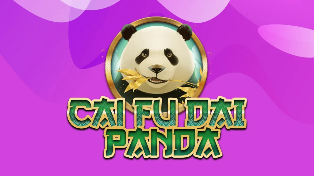 A panda features alongside the wording ‘Cai Fu Dai Panda’ on a purple background.