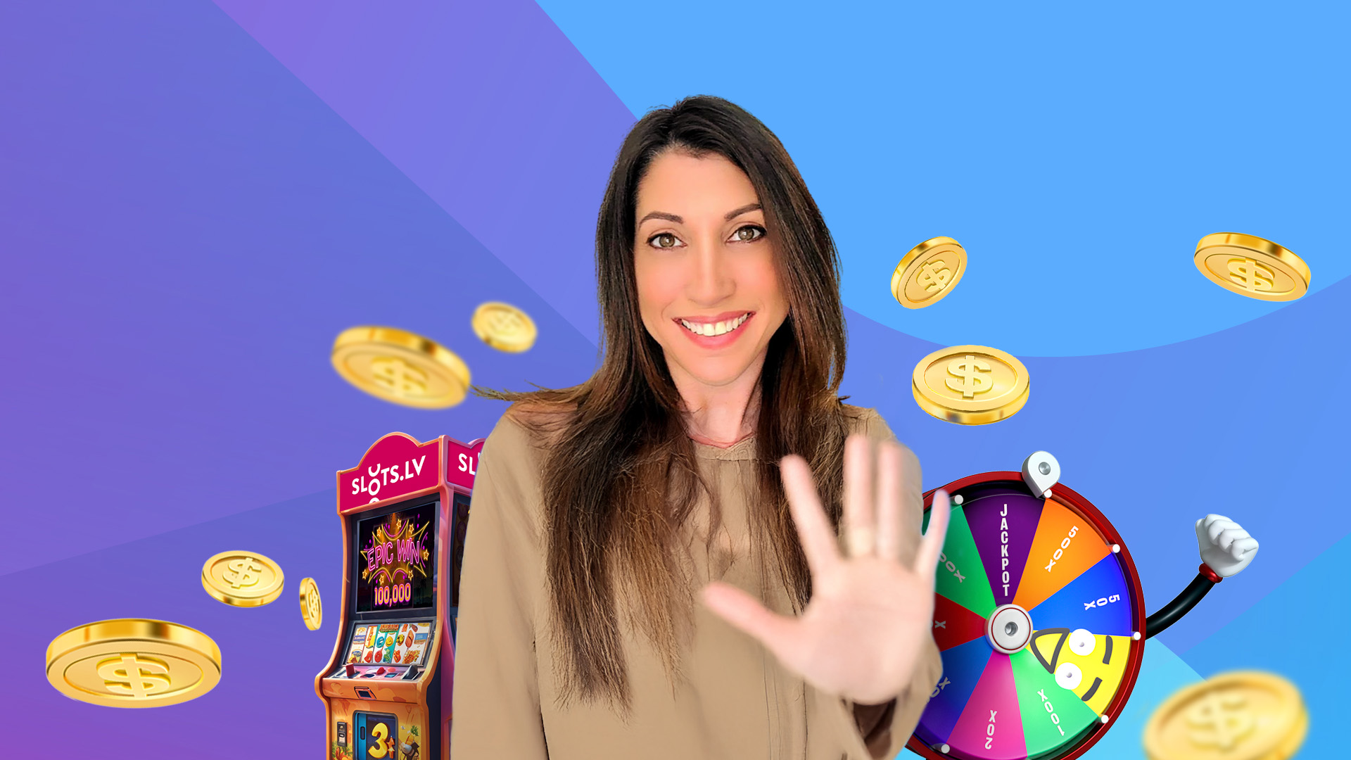 Casino Kelly next to a text written: Top 5 Slots of 2025