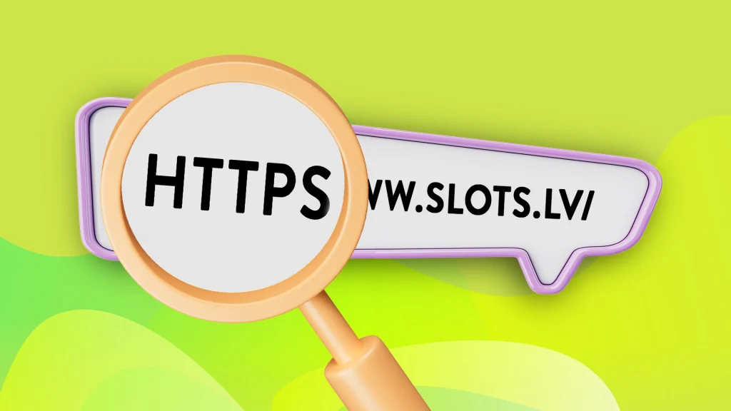 We see “HTTPS” in a magnifying glass over a browser URL, and it’s all on a lime green background.